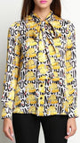 Logo-Printed Silk and Cotton Blouse *Limited Stock*