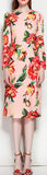 Floral Print Long-Sleeve Dress