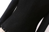 Black Woven Tweed Jacket