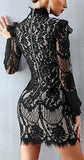 Black Lace Mini Dress
