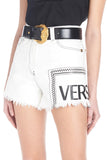 Logo Denim Shorts