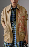 Postcard Print Tropical Gabardine Harrington Jacket