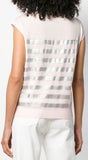 Stripe Knitted Top, Pink