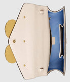 Ostrich Top Handle Bag with Moth