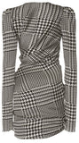 Herringbone Wrap Dress