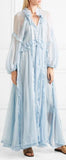 Bluebell Ruffled Georgette Gown