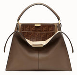 Peekaboo X-Lite Regular Brown Leather Bag