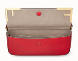 Double F Leather Handbag, Red