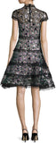 Embellished Peony Flare Dress - DESIGNER INSPIRED FASHIONS