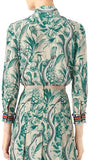 Snake Printed Silk Shirt - DESIGNER INSPIRED FASHIONS