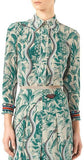 Snake Printed Silk Shirt - DESIGNER INSPIRED FASHIONS