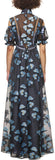 Floral Fil Coupe Maxi Dress
