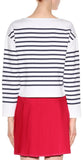 Pineapple-Embellished Striped Top