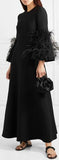 Feather-Trimmed Maxi Dress | DESIGNER INSPIRED FASHIONS