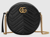GG Marmont Mini Round Shoulder Bag, Black | DESIGNER INSPIRED FASHIONS