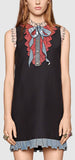 'Sequin Embroidered' Shift Dress-Black or White - DESIGNER INSPIRED FASHIONS