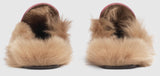 Princetown Horsebit Fur-Lined Leather Loafer-Slippers - (Pink, Red, Black) - DESIGNER INSPIRED FASHIONS