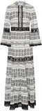 Long-Sleeve Printed Dress