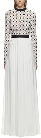 3d Floral Lace Maxi Dress