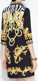 Baroque Signature Print Shirt Dress
