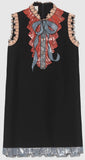 'Sequin Embroidered' Shift Dress-Black or White - DESIGNER INSPIRED FASHIONS