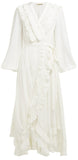 Moncur Ruffled Silk-Chiffon Midi Dress | DESIGNER INSPIRED FASHIONS