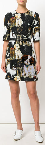 Puppy Print Mini Dress | DESIGNER INSPIRED FASHIONS