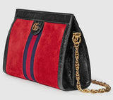 Ophidia Small or Medium Shoulder Bag, Red