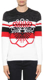 Intarsia Flower Printed Wool Sweater - DESIGNER INSPIRED FASHIONS