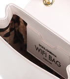 Wifi Leather Floral Shoulder Bag