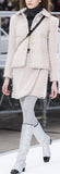 Tweed Jacket & Skirt Set, Pink or Light Beige