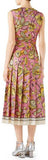 Floral Print Pleated Dress