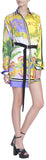 Asymmetric Printed Shirt Dress