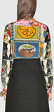 Tiger Face Print Silk Shirt