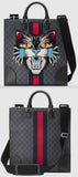 GG Supreme Tote with Embroidered Angry Cat