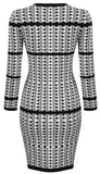Fringed Jacquard Mini Dress