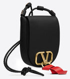 Small Vring Crossbody Bag, Black
