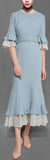 Lace-Trim Top and Skirt Set