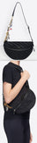 Small Jacquard Logo Belt Bag, Black