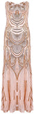 Sequin-Embellished Strapless Maxi Dress