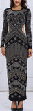 Backless Embellished Maxi Dress