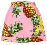 Pineapple Print Shorts