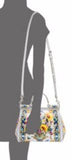 Sicily Printed Leather Top Handle Satchel