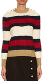 Striped Wool Knit Sweater - DESIGNER INSPIRED FASHIONS