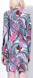 Grasshopper Printed Short Jersey Silk Dress - DESIGNER INSPIRED FASHIONS