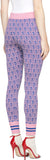 Mushroom Knit Leggings, Pink