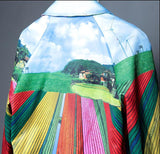 Multi Colored Scenic Printed Coat - DESIGNER INSPIRED FASHIONS