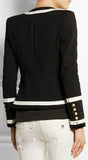 Bicolor Piqué Blazer - DESIGNER INSPIRED FASHIONS