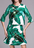 Banana Leaf Print Sequin Embellished Top & Skirt Set - DESIGNER INSPIRED FASHIONS