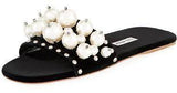 Pearl Embellished Sliders - Red or Black